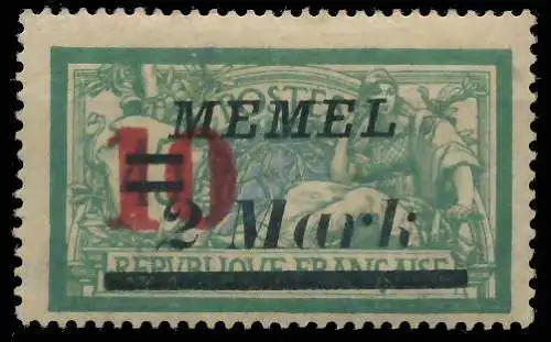 MEMEL 1923 Nr 121 ungebraucht 416B8E