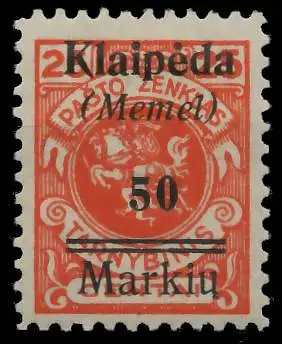 MEMEL 1923 Nr 131 ungebraucht 416C4A