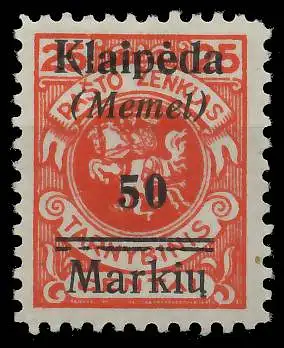 MEMEL 1923 Nr 131 ungebraucht 416C42