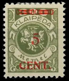 MEMEL 1923 Nr 174IIe ungebraucht 41E4EE