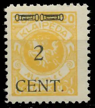 MEMEL 1923 Nr 176II ungebraucht 41E582