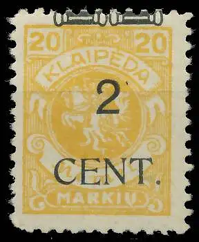 MEMEL 1923 Nr 176IV ungebraucht 41E592