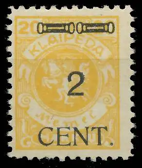 MEMEL 1923 Nr 176IV ungebraucht 41E59A