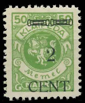MEMEL 1923 Nr 177III ungebraucht 41E5C6
