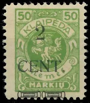 MEMEL 1923 Nr 177III ungebraucht 41E5D6
