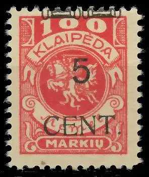 MEMEL 1923 Nr 180IV ungebraucht 41E6C6