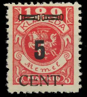 MEMEL 1923 Nr 188 ungebraucht 41E756