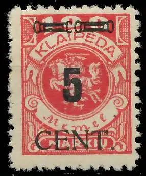MEMEL 1923 Nr 188 ungebraucht 41E752