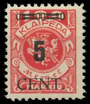 MEMEL 1923 Nr 188 ungebraucht 41E762