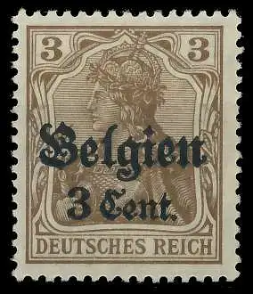 BES. 1WK LANDESPOST BELGIEN Nr 11aI postfrisch gepr. 41E812