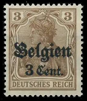 BES. 1WK LANDESPOST BELGIEN Nr 11aI postfrisch gepr. 41E822