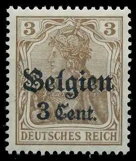 BES. 1WK LANDESPOST BELGIEN Nr 11aI postfrisch gepr. 41E81A