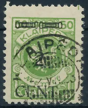 MEMEL 1923 Nr 177I gestempelt gepr. 41E86E