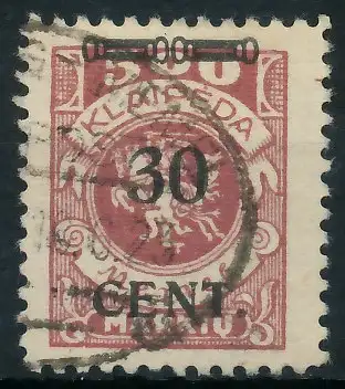 MEMEL 1923 Nr 175I gestempelt gepr. 41E8AE