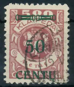 MEMEL 1923 Nr 173AI gestempelt gepr. 41E8CA