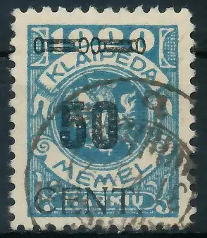 MEMEL 1923 Nr 191 gestempelt gepr. 41E8EE