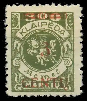 MEMEL 1923 Nr 168AI ungebraucht gepr. 41E902