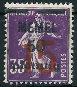 MEMEL 1921 Nr 48 ungebraucht 41E9A2