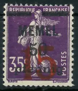 MEMEL 1921 Nr 48 ungebraucht 41E9A6