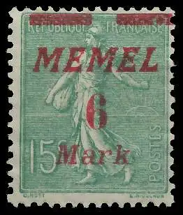 MEMEL 1922 Nr 111 ungebraucht 41EAA6