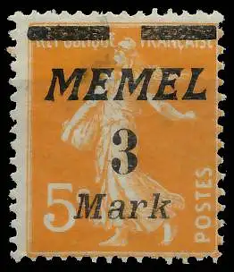 MEMEL 1922 Nr 110 ungebraucht 41EA9A