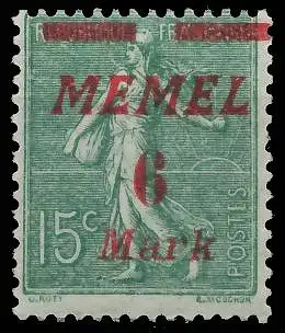MEMEL 1922 Nr 111 ungebraucht 41EAA2