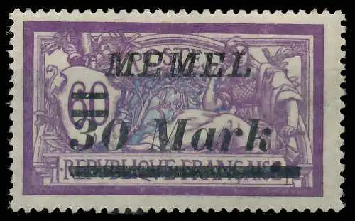 MEMEL 1922 Nr 115 postfrisch 41EAF6
