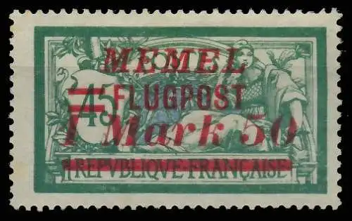 MEMEL 1922 Nr 101 ungebraucht 425BAA