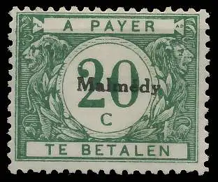 BELGISCHE B-POST MALMEDY PORTO Nr 3 ungebraucht 425EAA