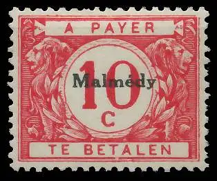 BELGISCHE B-POST MALMEDY PORTO Nr 2 ungebraucht 425EA6