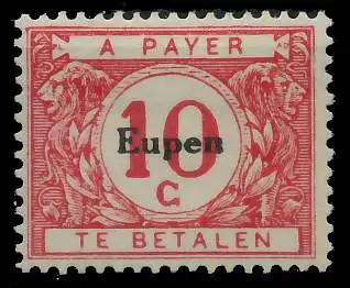 BELGISCHE B-POST EUPEN PORTO Nr 2 ungebraucht 425ED2