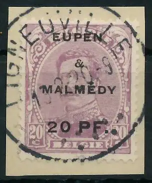 BELGISCHE BES.-POST EUPEN MALMEDY Nr 4 zentrisch gestempelt 42612E