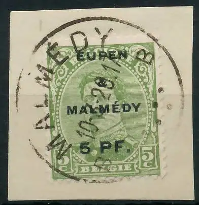 BELGISCHE BES.-POST EUPEN MALMEDY Nr 1 zentrisch gestempelt 4260EA