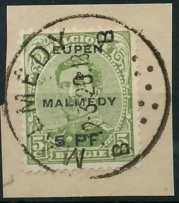 BELGISCHE BES.-POST EUPEN MALMEDY Nr 1 zentrisch gestempelt 4260EE