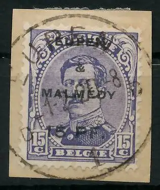 BELGISCHE BES.-POST EUPEN MALMEDY Nr 3 zentrisch gestempelt 42D27A