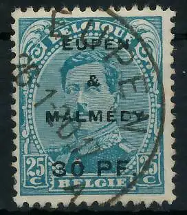 BELGISCHE BES.-POST EUPEN MALMEDY Nr 5 gestempelt 42D29A