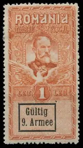 BES. 1WK D-MV RUMÄNIEN Nr F10 VI ungebraucht 42D30E