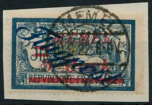 MEMEL 1922 Nr 83 zentrisch gestempelt Briefst³ck gepr. 42D4B2