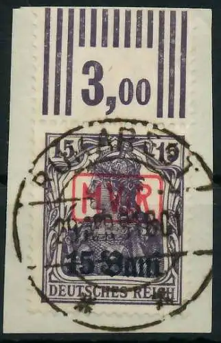 BES. 1WK D-MV RUMÄNIEN Nr 1 WOR 3-7-3 zentrisch gestempelt B 42D55E