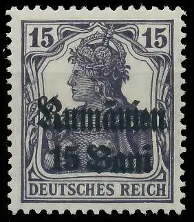 BES. 1WK D-MV RUMÄNIEN Nr 10 ungebraucht 42D70A