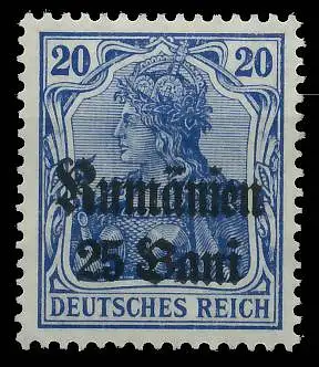 BES. 1WK D-MV RUMÄNIEN Nr 11a postfrisch gepr. 42D78E