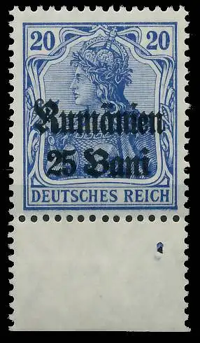 BES. 1WK D-MV RUMÄNIEN Nr 11a postfrisch URA gepr. 42D792