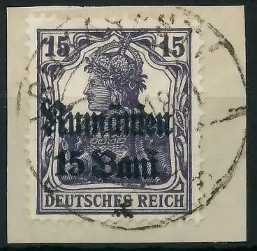 BES. 1WK D-MV RUMÄNIEN Nr 10 zentrisch gestempelt Briefst³ck 42D856