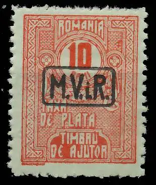 BES. 1WK D-MV RUMÄNIEN PORTO Nr 8 postfrisch gepr. 42D896