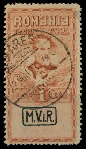 BES. 1WK D-MV RUMÄNIEN ZWANGSZUSCHLAG Nr IX gestempelt 42D8F2