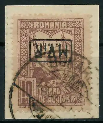 BES. 1WK D-MV RUMÄNIEN ZWANGSZUSCHLAG Nr K3x gestempelt 42D99A