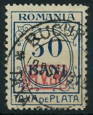 BES. 1WK D-MV RUMÄNIEN PORTO Nr 4 gestempelt 43496E