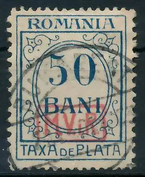 BES. 1WK D-MV RUMÄNIEN PORTO Nr 5 gestempelt 43496A