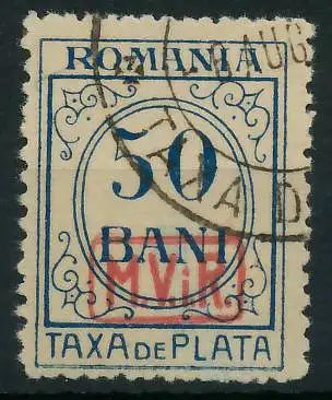BES. 1WK D-MV RUMÄNIEN PORTO Nr 5 gestempelt 43494E