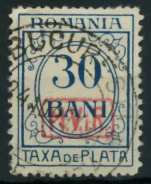 BES. 1WK D-MV RUMÄNIEN PORTO Nr 4 gestempelt 43497E